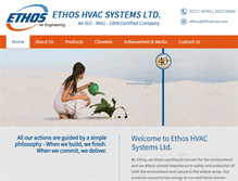 Tablet Screenshot of ethoshvac.com